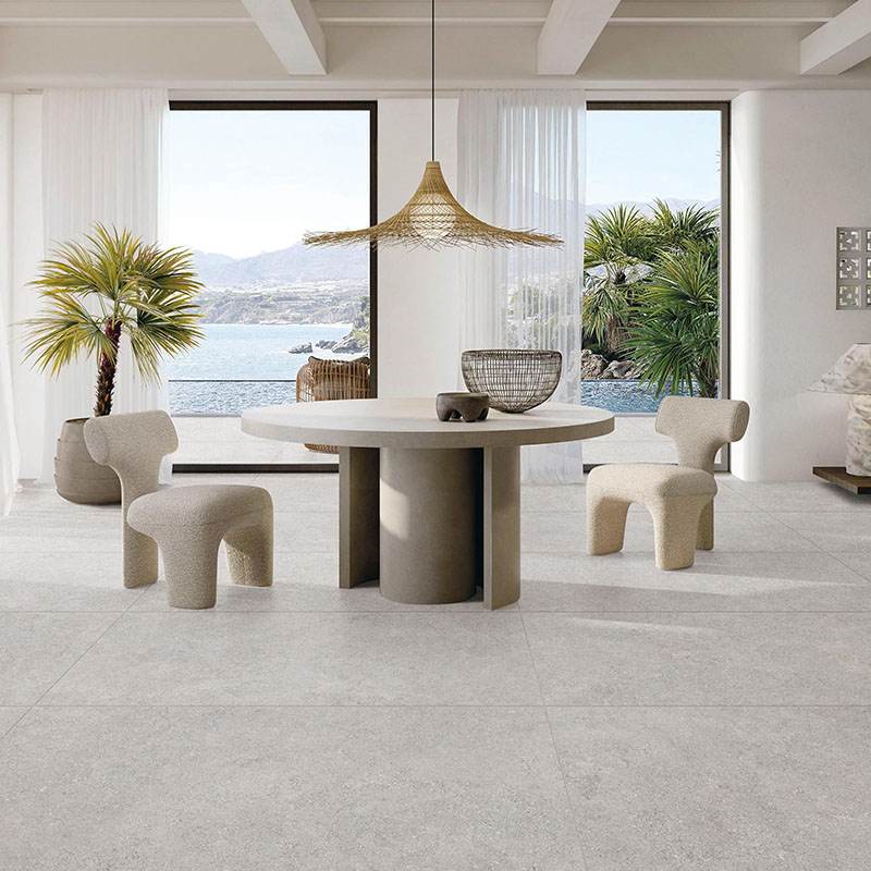 Limestone Look CADORE Series porcelain tile application