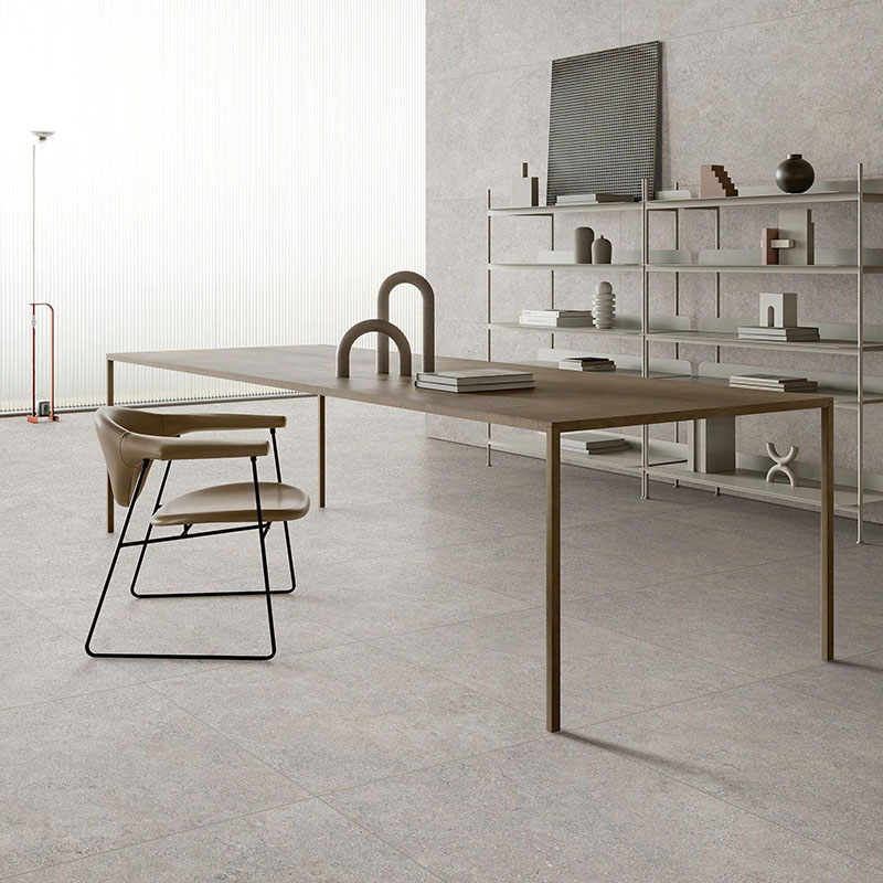 Limestone Look CADORE Series porcelain tile application