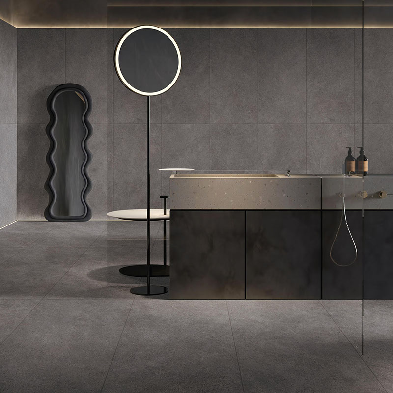 Limestone Look CADORE Series porcelain tile application