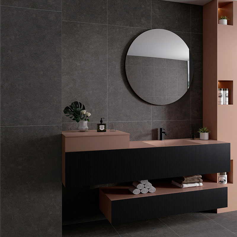 Gravel Look NAXI Series porcelain tile application