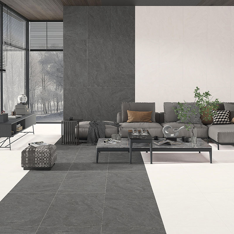 Gravel Look NATURAL Series porcelain tile application